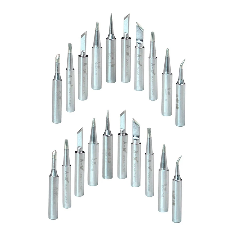 

HOT 20Pcs 900M-T Soldering Iron Tips Silver