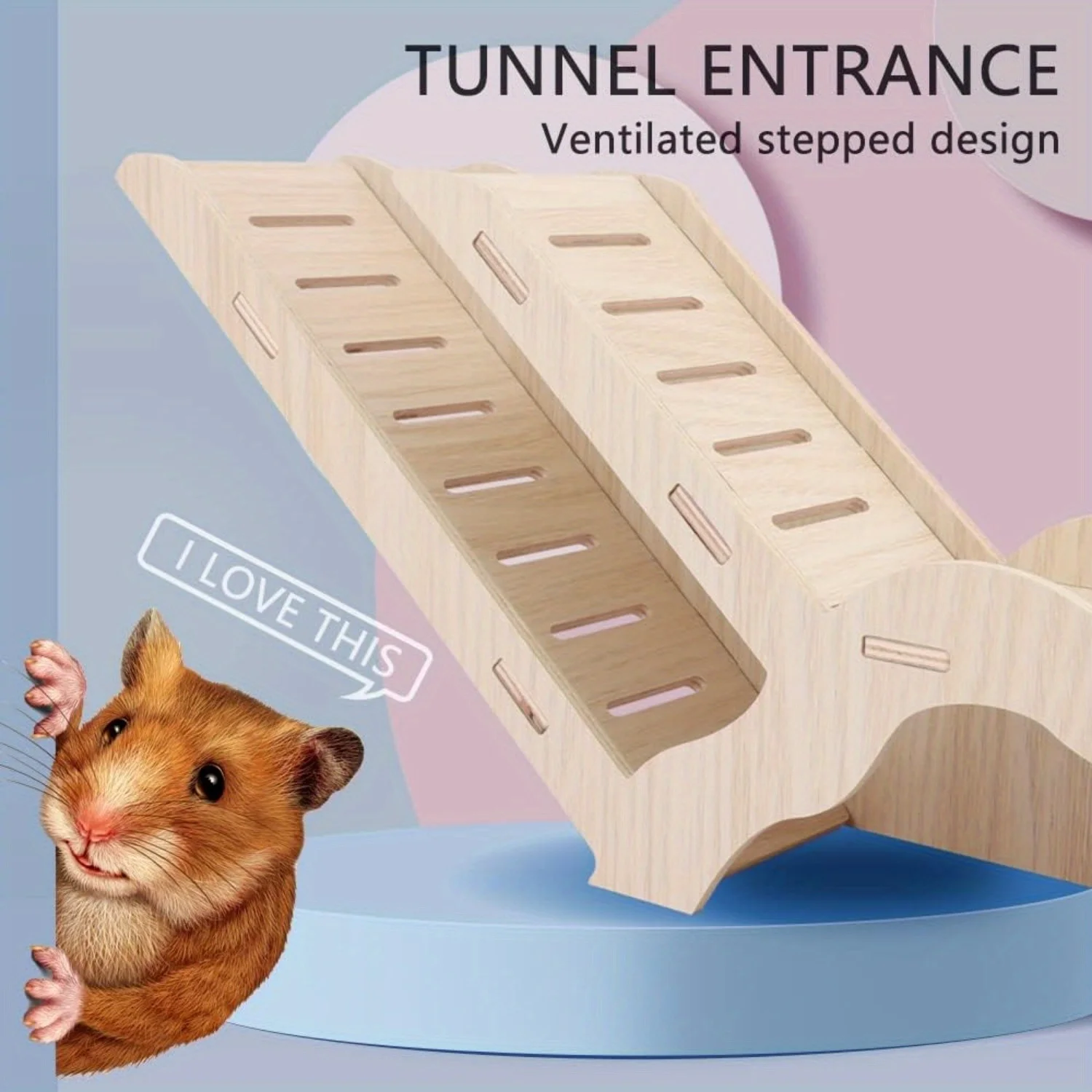 New Creative Wooden Hamster Lizard Small Pet Climbing Ladder Secret Peek House Tunnel Hiding Place hamster toys Pet Decoration