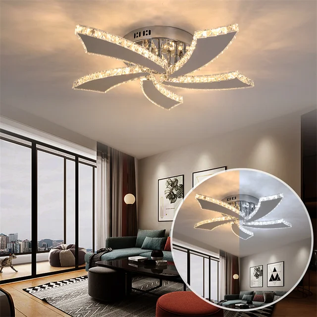 Ventilatore LED Da Soffitto Con Illuminazione Fan Plafoniera Dimmerabile Con Telecomando 10 Livelli 1x Led 32w 2600lm 2700 5000k Bianco Caldo Bianco Freddo Dxh 595x165 Cm 80955416