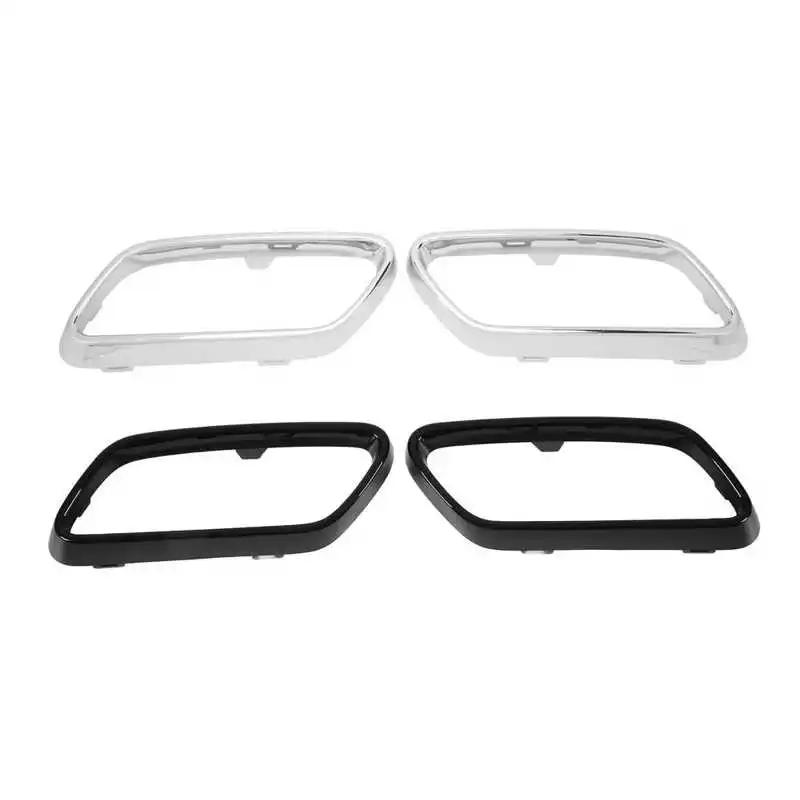 Exhaust Tip Cover Trims Bezel Replacement for C‑Class W206 06 AMG Line Onwards Electroplating