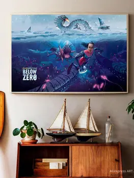 Плакаты, постеры и фотообои Subnautica ниже нуля для украшения дома