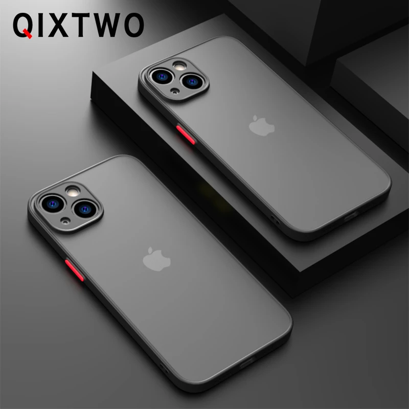 case iphone 12 pro max Luxury Silicone Shockproof Matte Phone Case For iPhone 13 12 11 Pro Max Mini X XS XR 7 8 Plus SE 2 2020 Transparent Thin Cover iphone 12 pro max clear case