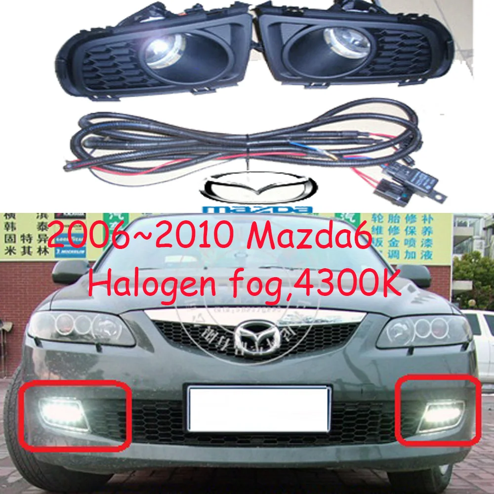 

2006 ~ 2010 год, автомобильный бампер, фара для mazda 6 Mazda6, противотуманные аксессуары для автомобиля, галогенные, 4300K,Mazd6 фары