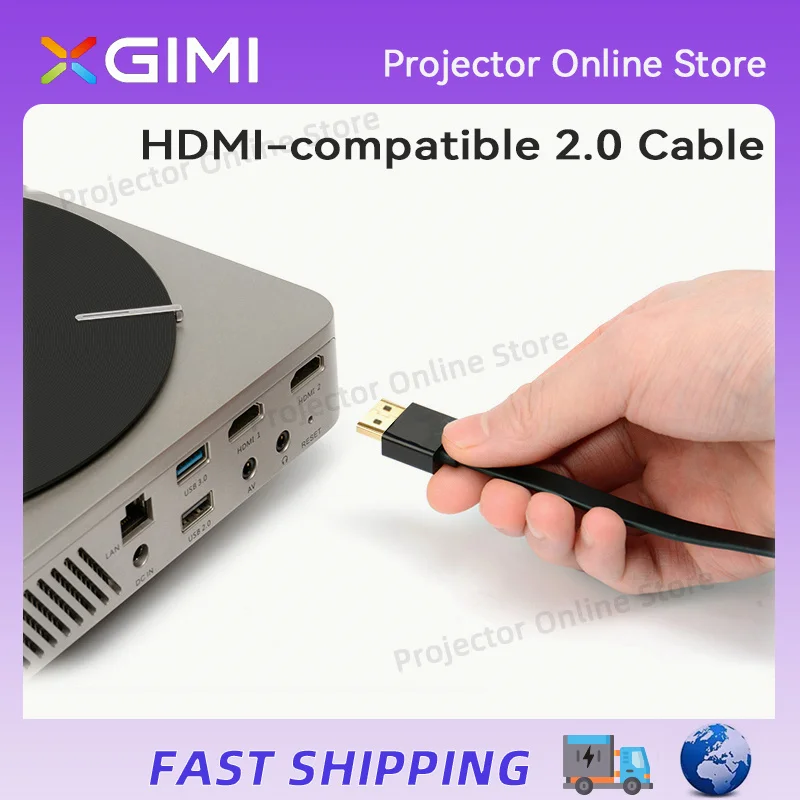 

XGIMI 1.8m HDMI 2.0 Cable for Projector Computer TV box PS4 Xbox with HDMI Output XGIMI Accessories Original