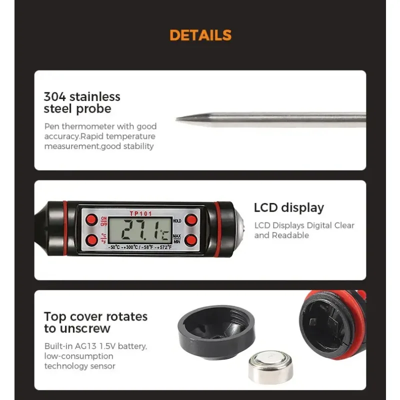 Digital Thermometer Food Thermometer BBQ Thermometer