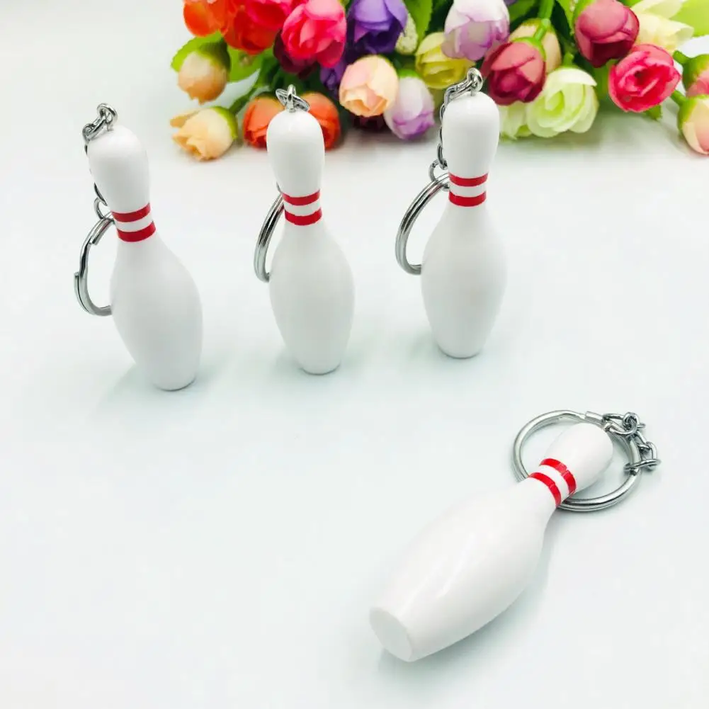 Bowling Bottle Sports Keychain Bowling Key Holder Car Key Chain Football Lovers Sports Gifts Ring Holder Handbag Pendant bowling accessories