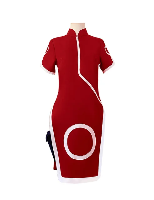 Naruto Haruno Sakura Ninja Dresses Set Cosplay Costume – Cosplay Clans