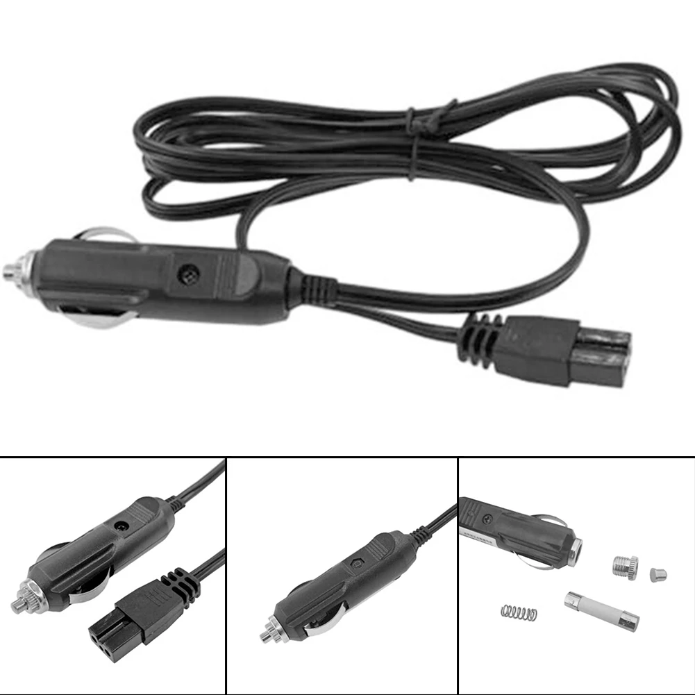1개 120W 12V DC 전원 코드 10A 6피트 연장 케이블 (차량용 쿨러 박스, 냉장고, 냉동고용) B타입 커넥터 내마모성 전선