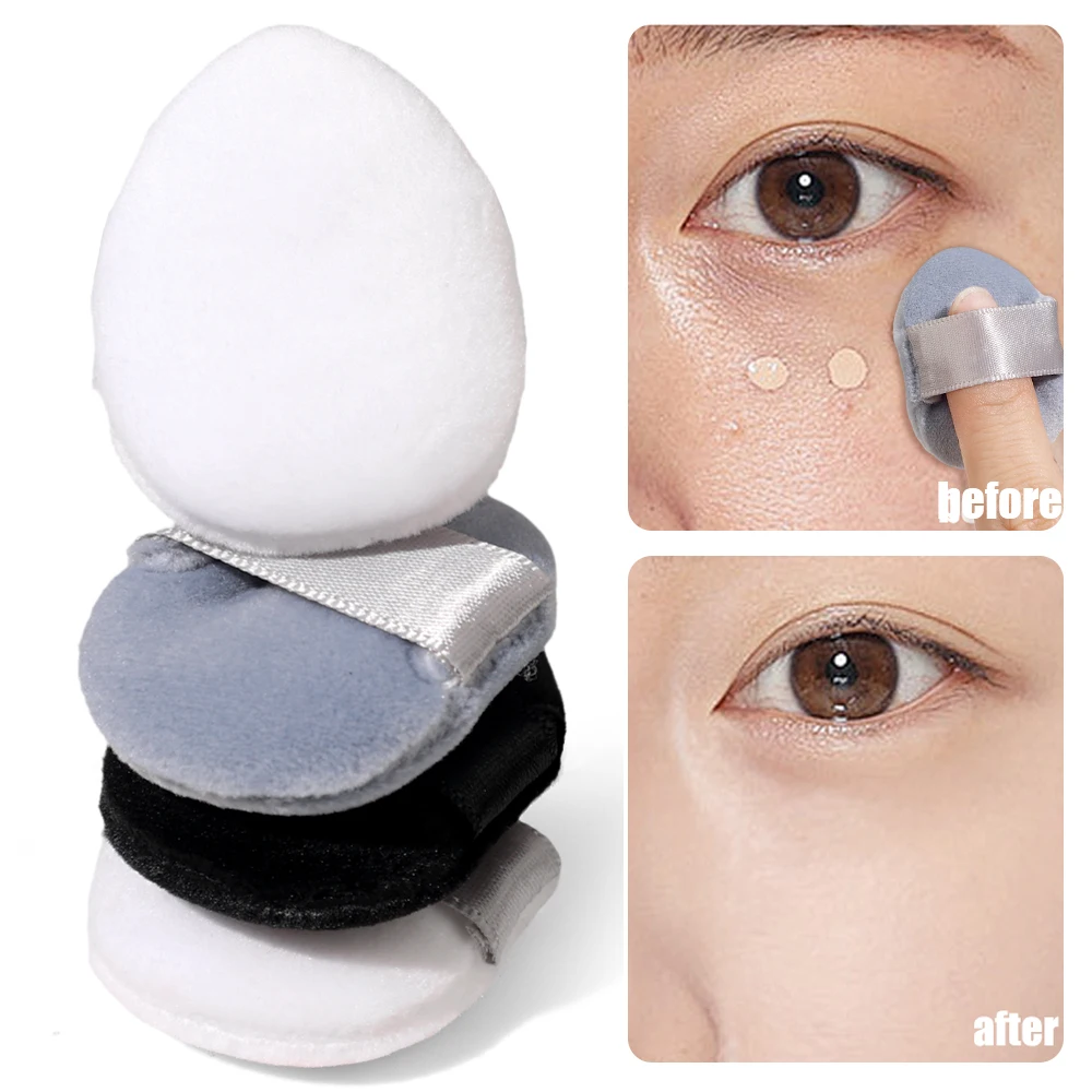 Super Soft Mini Puffs 4pcs with box Makeup Sponges Wet Dry Use Setting powder Pad for Blush BB Cream Foundation makeup puff 2