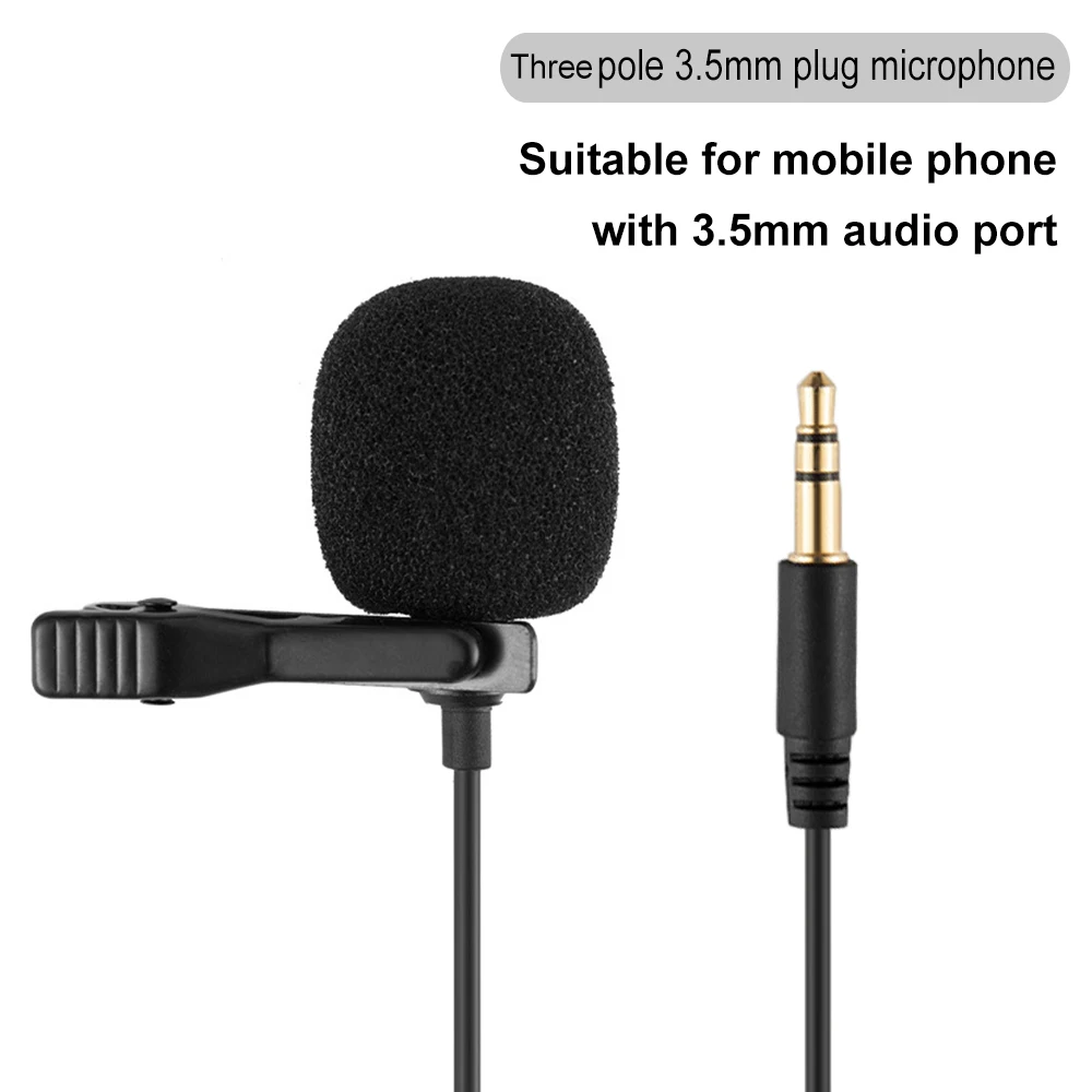 무지향성 미니 커패시턴스 금속 마이크 3.5mm 잭 라 발리에 마이크 오디오 마이크 PC 컴퓨터 노트북 사운드 카드