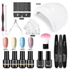 ROSALIND Gel Nail Polish With Nail Lamp Kit for Manicure Nail Art Semi Permanent Gel Varnishes Lacquer Top Base Nail Kit 2
