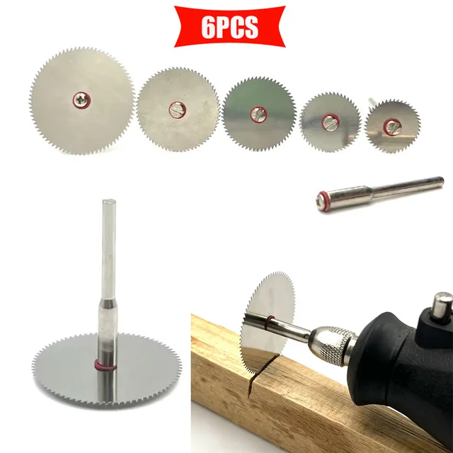 10PCS Stainless Steel Cutting Discs - 16mm To 32mm For Dremel Rotary Tools