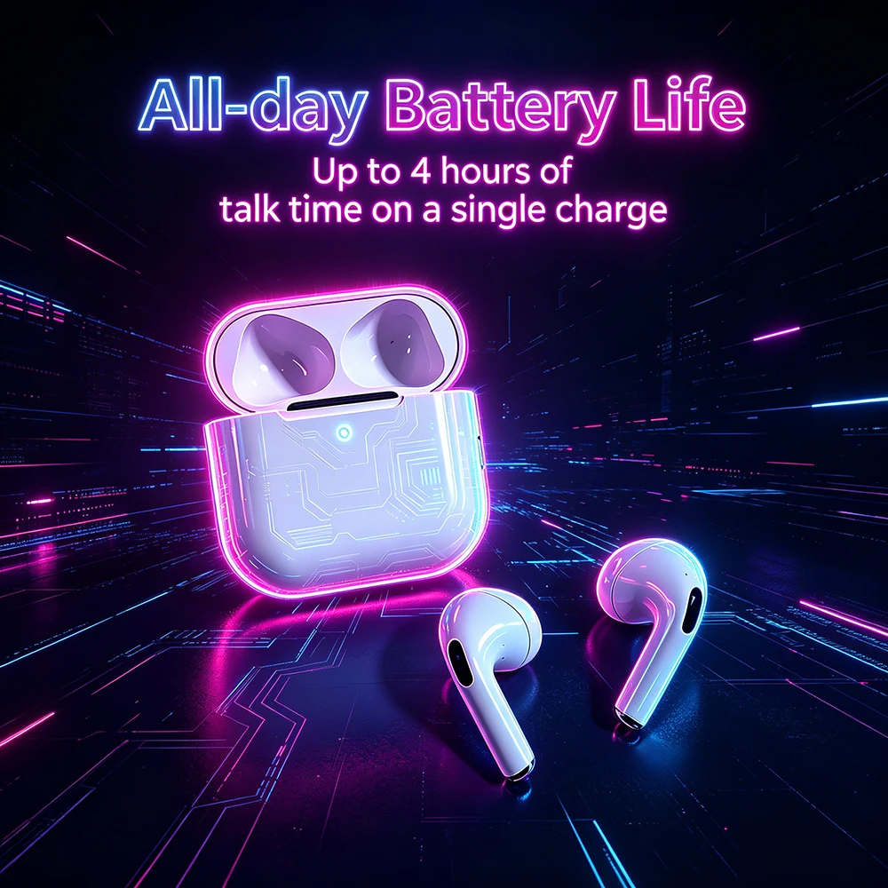 Wireless Earphone TWS Bluetooth 5.3 Earbuds Sport Headset Touch Control Headphones For Music Game 3