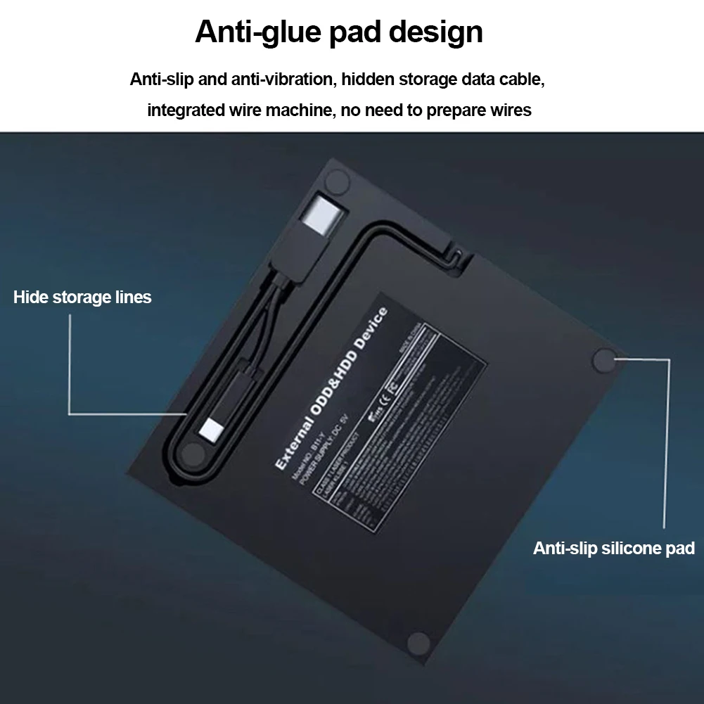 외장 CD/DVD 드라이브, USB 3.0 C 타입 DVD 드라이브 플레이어, DVD/CD-RW 광학 디스크 드라이브, 노트북 데스크탑용 휴대용 CD DVD 버너
