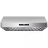 Tieasy 30 inch 600CFM Under Cabinet 3-Speed Touch Control Vent Range Hood USUC702B 1