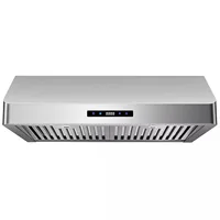 Tieasy 30 inch 600CFM Under Cabinet 3-Speed Touch Control Vent Range Hood USUC702B 1