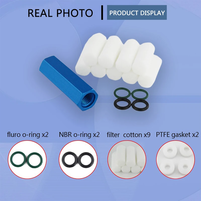 Small High-Pressure Pump Filter with Quick Connect Couplings and Nylon Hose Air Filtering Water-Oil Separator Filtering Element hand pump filter elements nylon hose quick connect fittings air pump parts