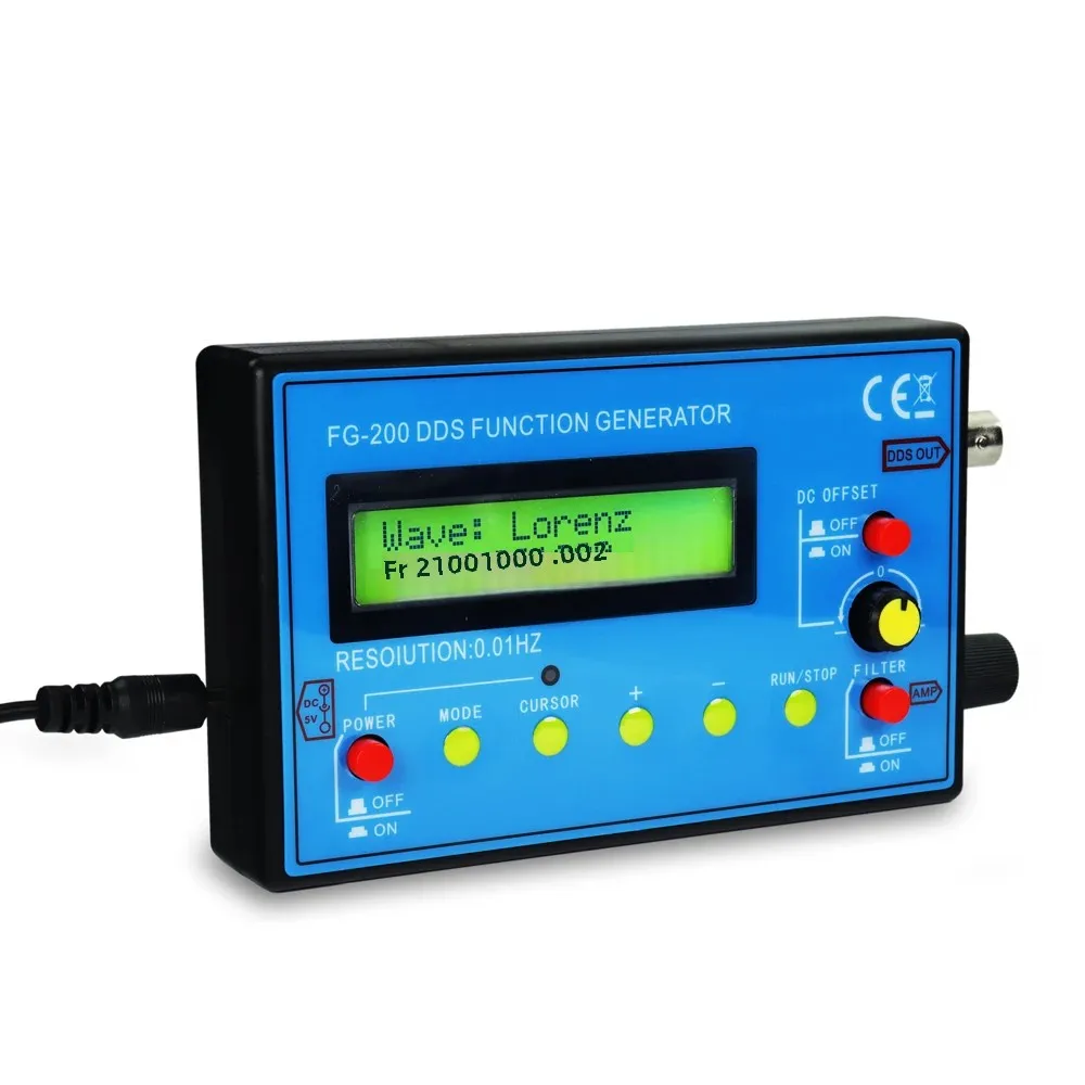 FG-100 FG-200 DDS Function Signal Generator Frequency Counter 0.01Hz-500KHz Signal Source Module Sine+Square+Sawtooth Waveform signal generator kit signal generator