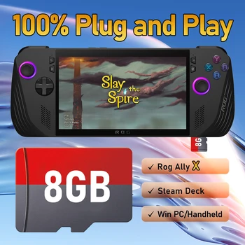 Retrobat Game Card with 3170 Games for ROG Ally/LEGION GO/AYANEO/OneXPlayer/Steam Deck Handheld Game Console/Windows PC for N64 1