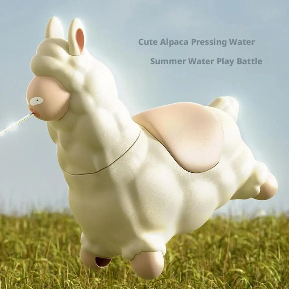 Mini Plastic Alpaca Water Sprayer Toy for Summer Outdoor Fun