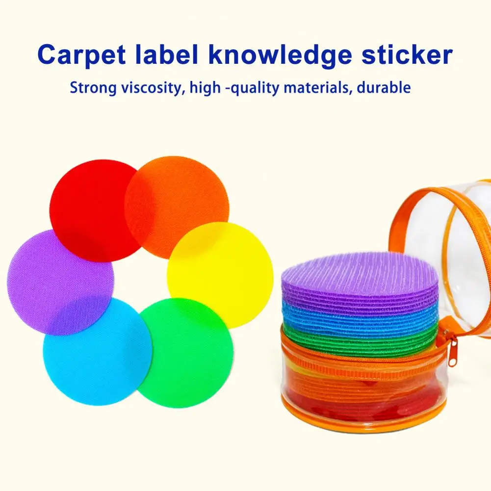 Classroom Magic Mark Its Sitting Carpet Spots to Educate Colorful Marker Round Carpet Stickers for Baby Room Decoration floor mat carpet mat 36PCS