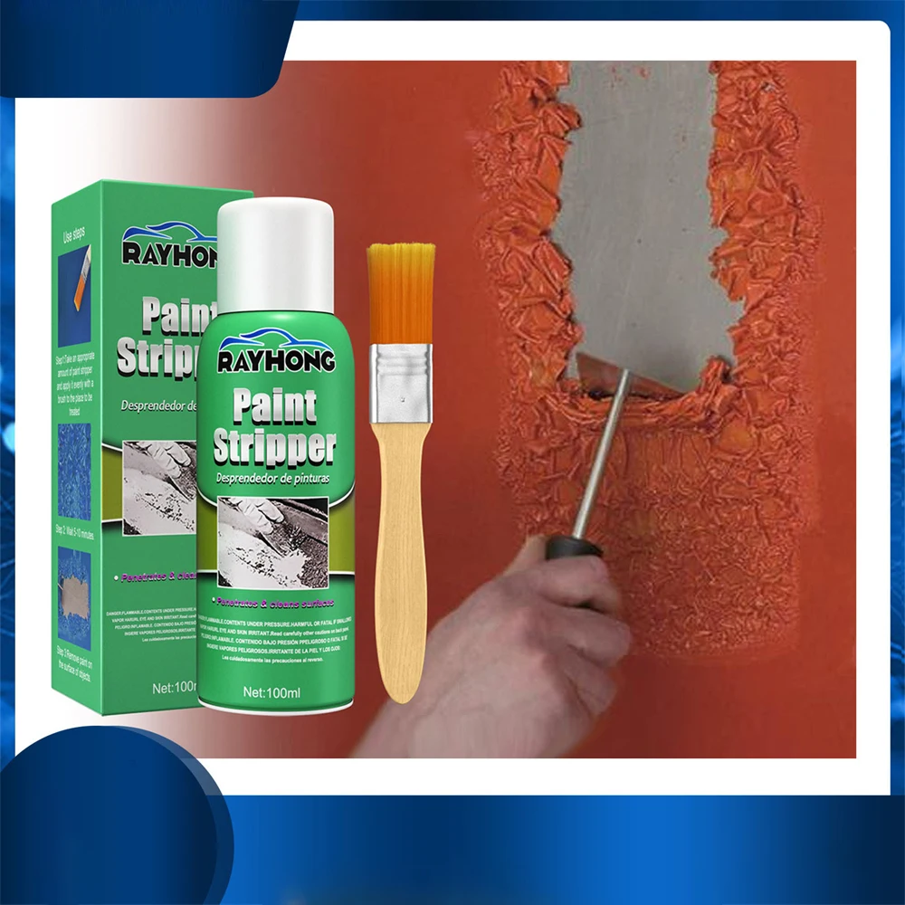 100MLCarPaintRemoverMetalSurfacePaintStripperHighEfficiency