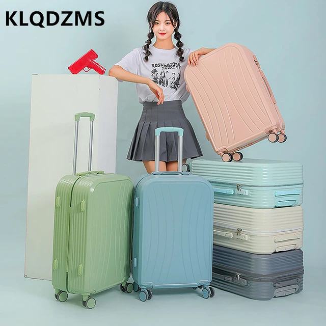 KLQDZMS 2024 Inch High-quality Men's Universal Wheel Trolley Suitcase  Women's Hand Luggage Waterproof Boarding Password Case