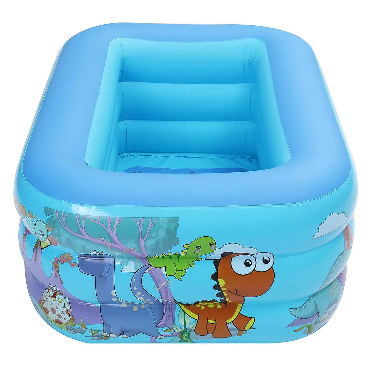120/130/150cm Kids Inflatable Pool PVC Swimming Pools for Family Outdoor Indoor Children's Three-ring Kids Play Bathing Tub