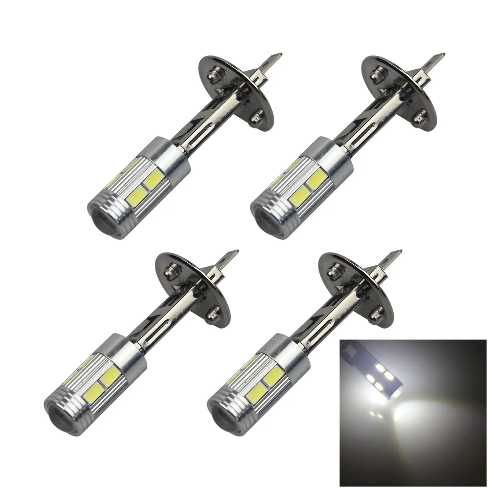 

4x белая Автомобильная H1 передняя лампа фотовспышка 10 5630 SMD фотовспышка 49739 Z2799