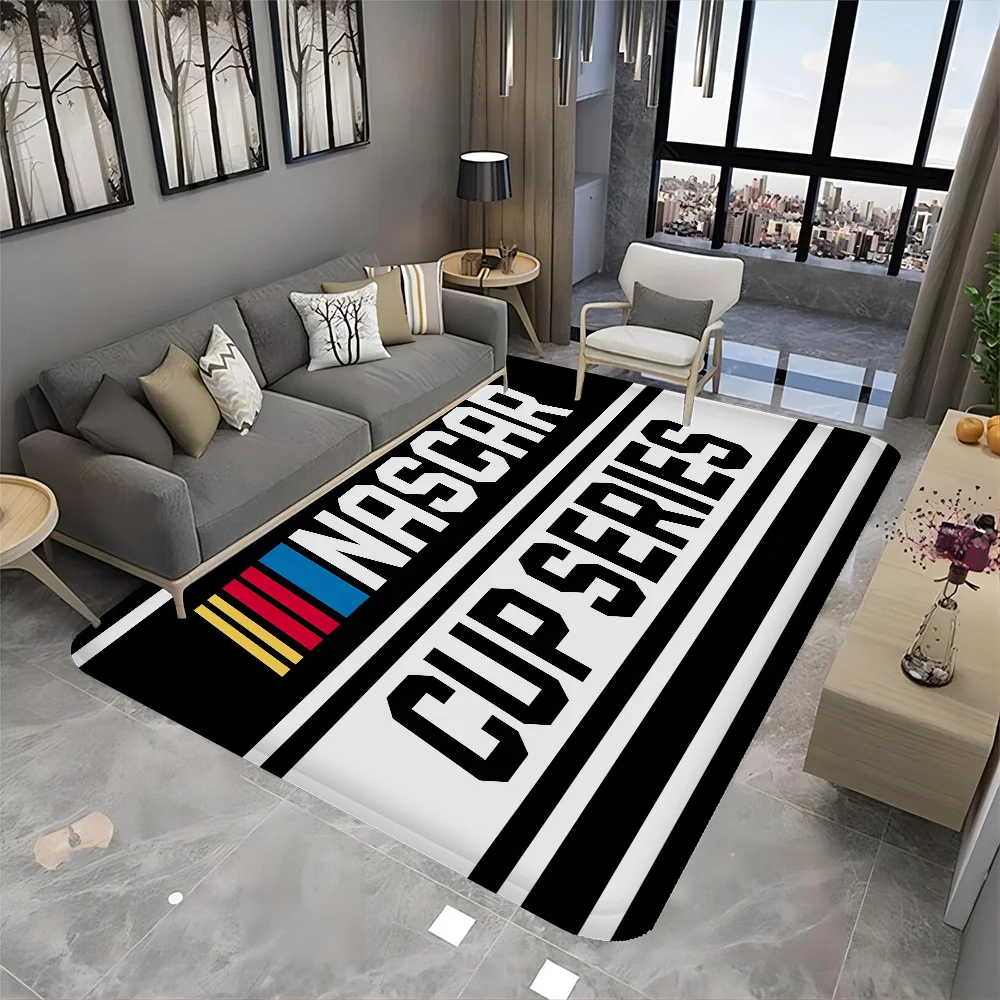 N-NASCARS Racing Car Hallway Carpet Washable Non-Slip Living Room Sofa Chairs Area Mat Kitchen Doormat Area Rug 5