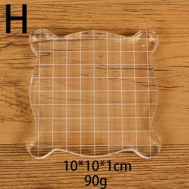 Clear Acrylic Stamp Block Use Clear Cling Mounted Rubber Stamp DIY