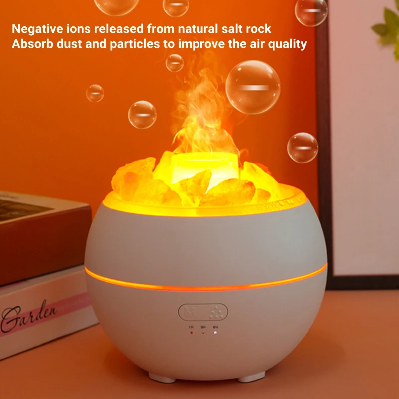 

Flame Crystal Essential Oil Aroma Diffuser USB Electric Ultrasonic Air Humidifier Home Office Aromatherapy Humidificador Difusor