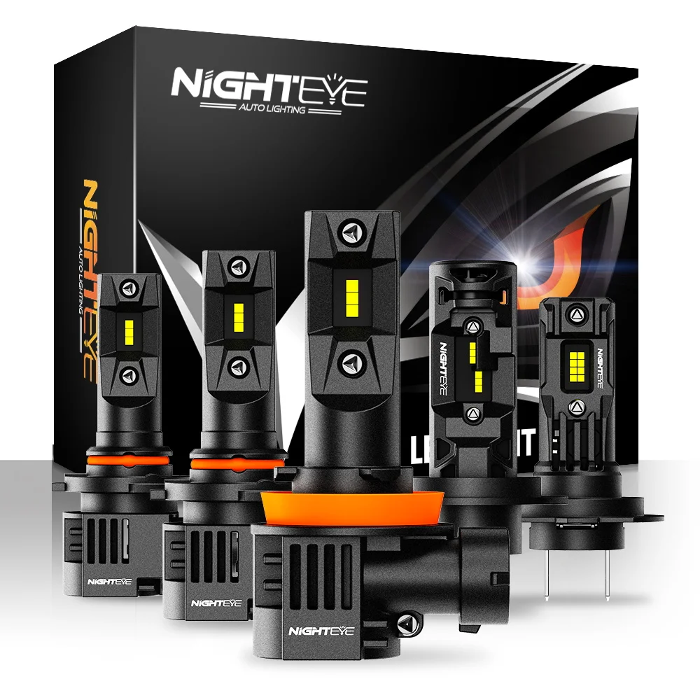 NIGHTEYE H7 светодиодный лампы Canbus 35000LM светодиодный h4 H11 H8 H9 9005 HB3 9006 HB4 Автомобильные фары 80 Вт 6500 К Белый Мини Размер Автомобильные фары