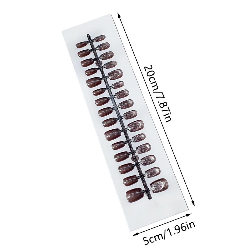 30개 고양이 모양 자석 부착형 네일 예쁜 가짜 손톱 탈부착 가능한 풀 네일 팁 착용 가능한 가짜 손톱 간단한 인조 네일 아트 데코