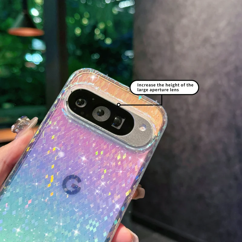 Luxury Bling Glitter Clear Candy Case - Starry Sky Transparent Shockproof Shell Cover