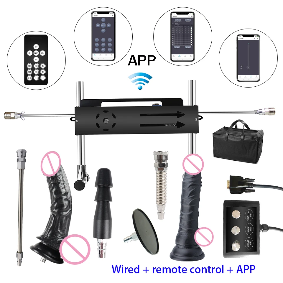 Wireless APP 200W Sex Machine with Amazing Features,Powerful,All Angle Adjustable,No Moveback Machine,200W motor, stroke 15cm
