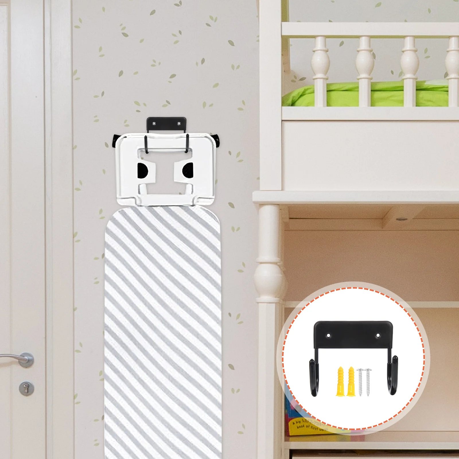 

Iron Board Hanger Hook Ironing Shelf Hanging -mounted Storage Household