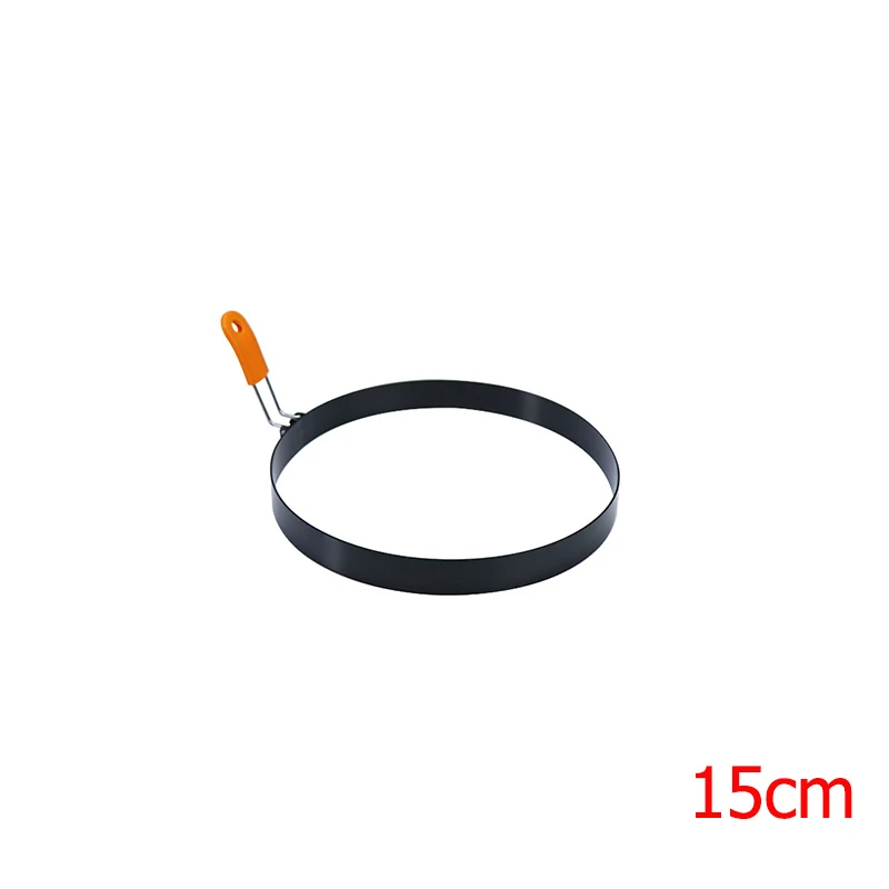 Stainless Steel Egg and Pancake Shapers with Silicone Handle