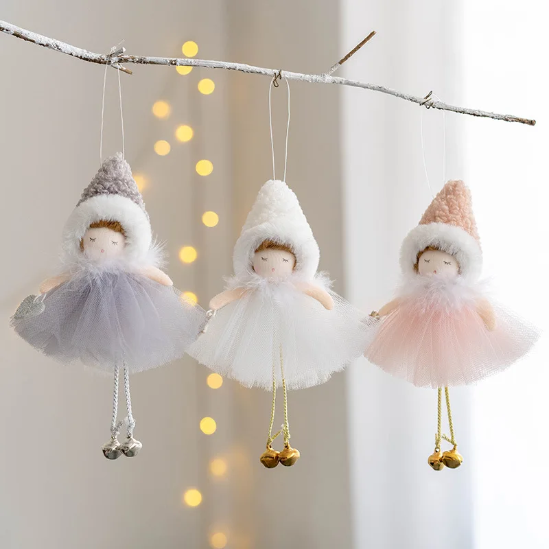 2023 Christmas Angel Girl Pendant Snow Veil Skirt Cute Girl Christmas Tree Decoration Pendant Christmas Home Decoration 2024