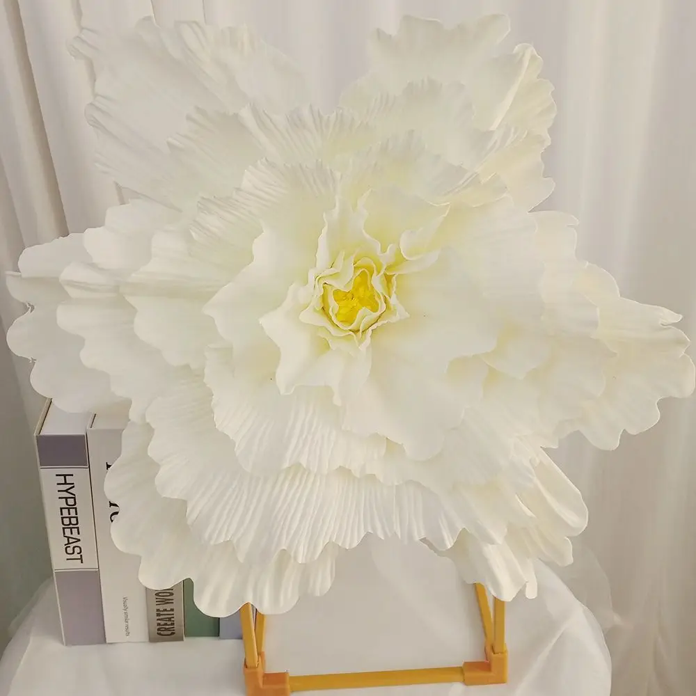 New 50CM PE Foam Rose Flower Photo Props Giant Peony False Flower Stage Party Supply Wedding Decoration Simulation Rose Flowers