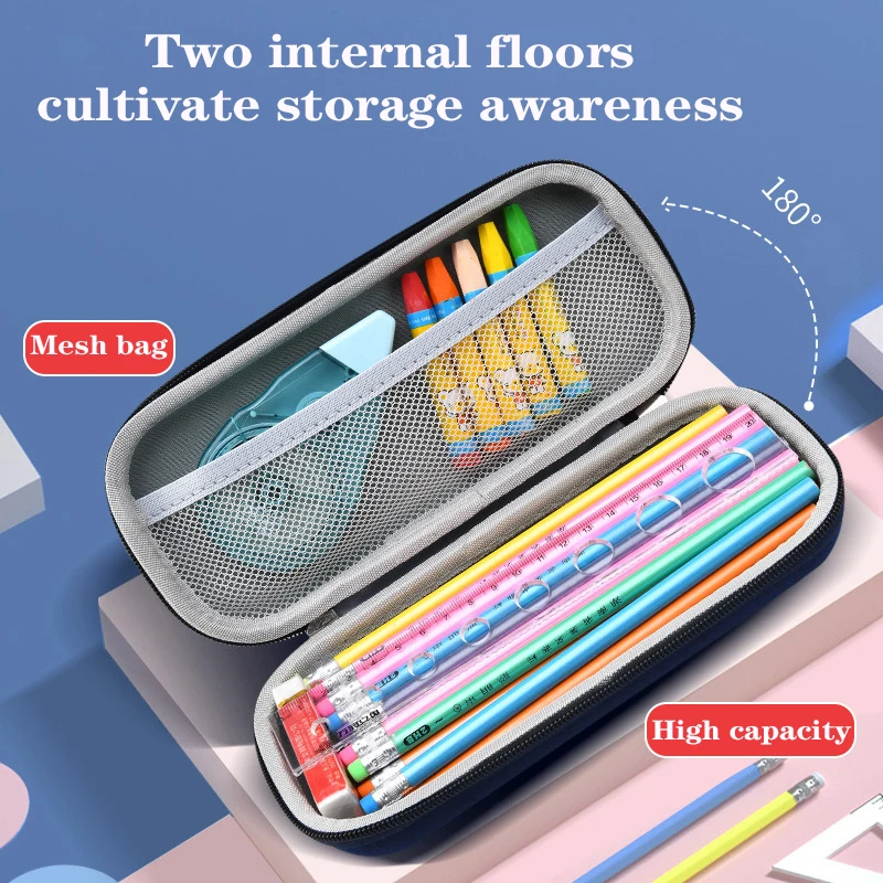 3D Kawaii Cartoon Pencil Case For Kids Students EVA Large Capacity Box Waterproof Cute School Stationery Supplies
