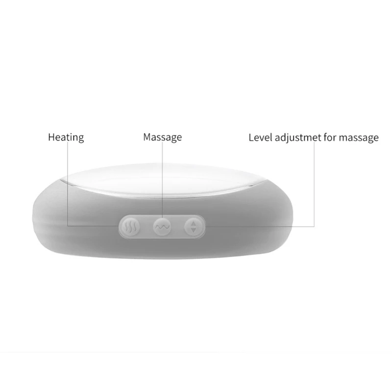 2-in-1 Warming Lactation Massager for Postpartum Adjustable 3-evel Heating & 5 Vibration Speed for Maternity Hotel