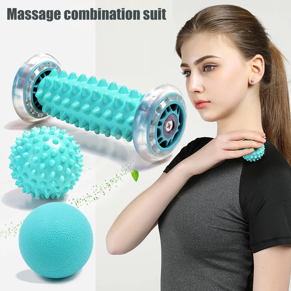 Massage Tool Ball Roller for Foot Pain Therapy Plantar Fasciitis Heel Spur Sore Muscles Trigger Point Back Arm Neck Leg Circulation
