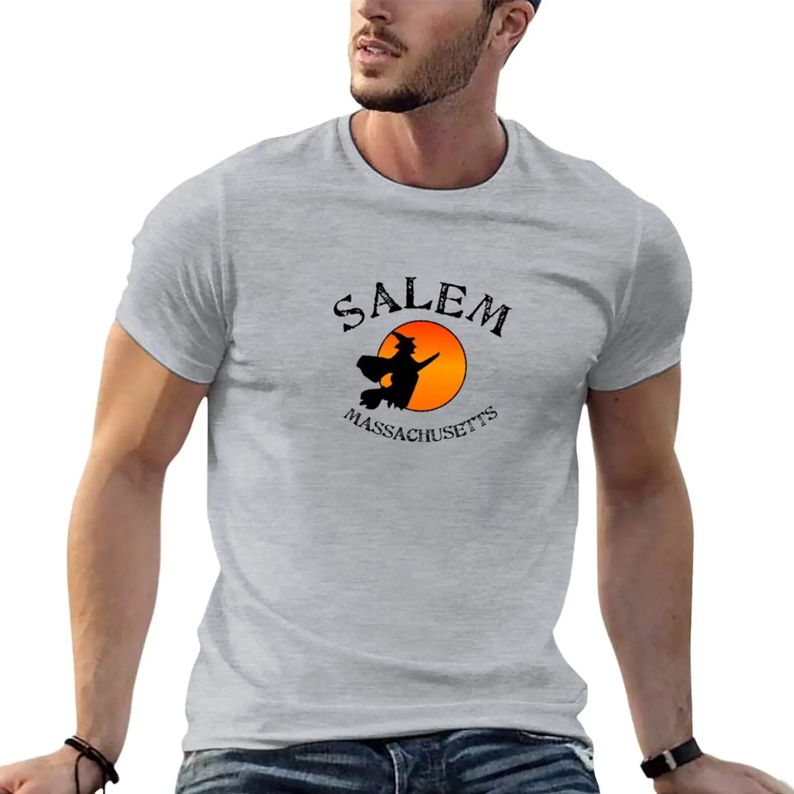 

Salem Massachusetts Witch T-Shirt summer clothes funnys t shirts men