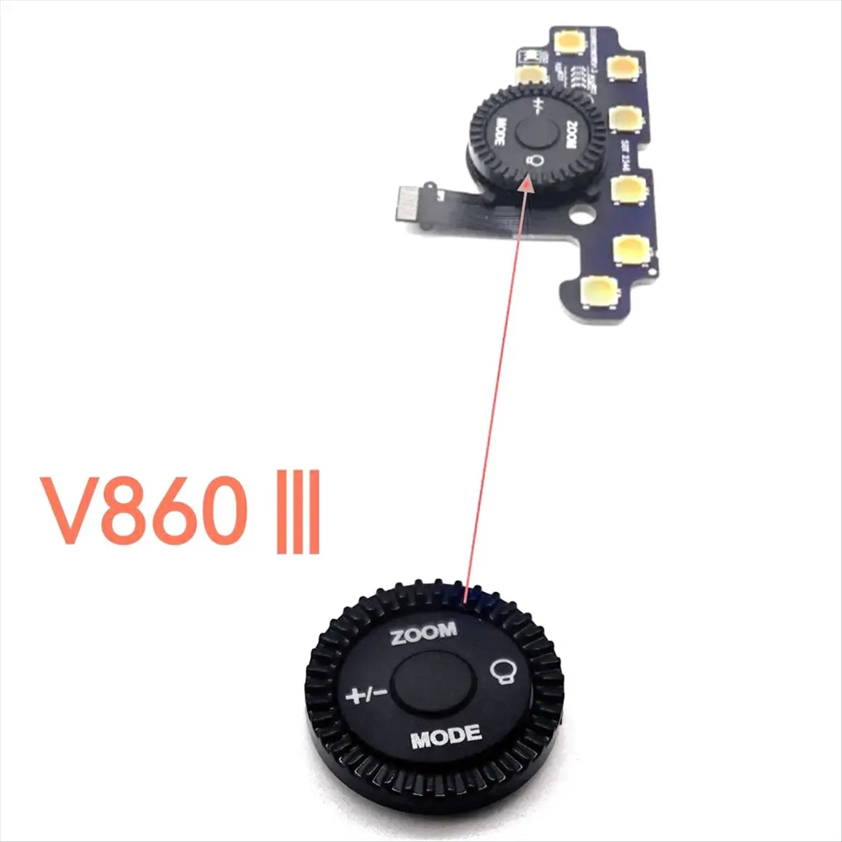 DT272/V860 III 플래시용 교체 모델 다이얼 - 설치가 간편한 수리 부품
