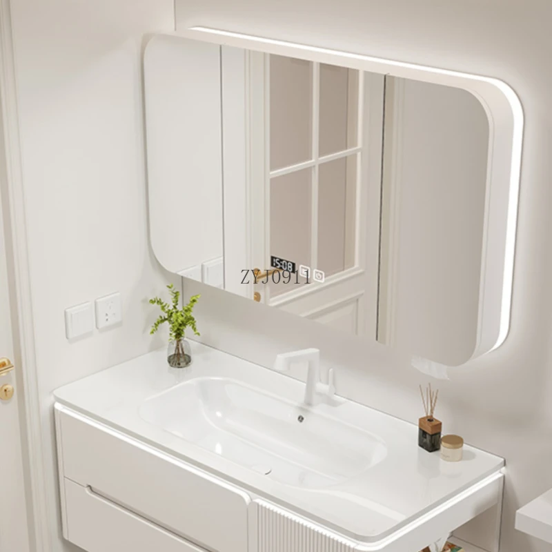 Bathroom Cabinet Washbasin Drawer Salon Station Multipurpose Multifunction Home Furniture Closed Storage Toilet Wc Column Shelf