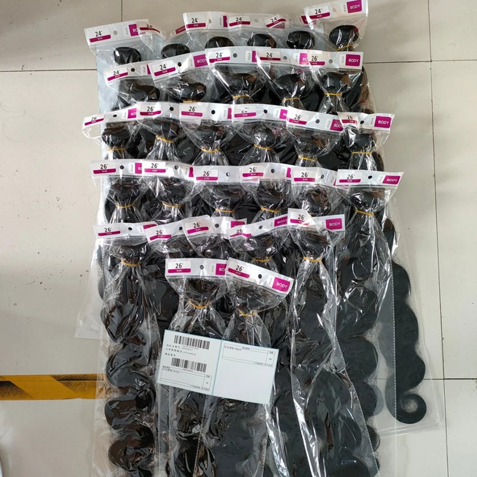 30 40 Long Body Wave Bundles Human Hair 8-40 Inch Brazilian Raw 100% Unprocessed Raw Virgin Human Hair Wavy 2/3/4 Bundles 4