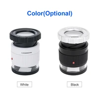 LED Scale Loupe 30X Adjustable Magnification Magnifier Metal Cylinder Mirror with Scale Small Reading Mirror Jewelry Magnifier 6