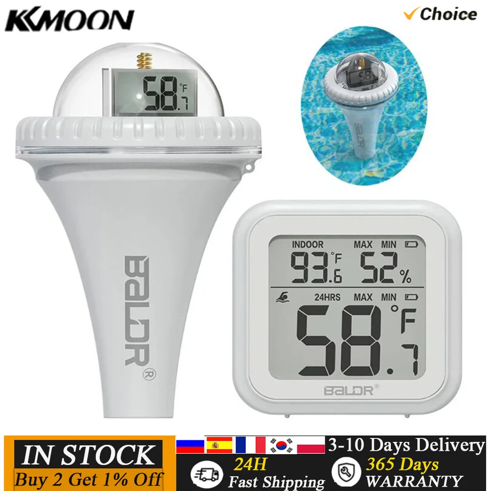 Draadloze zwembadthermometer, drijvende radiografische thermometer voor Draadloze zwembadthermometer, drijvende radiografische thermometer voor