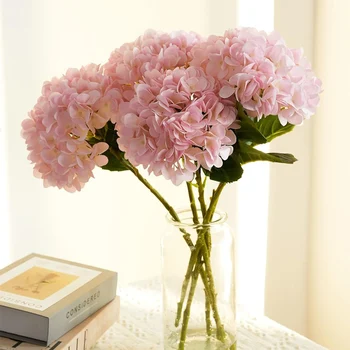1 bouquet di fiori di ortensia di peonia di seta artificiale per la casa, matrimoni, feste, compleanni, Capodanno, San Valentino, decorazioni floreali 1